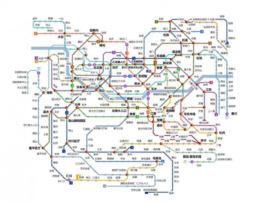 首尔地铁运营时间+价格+线路图