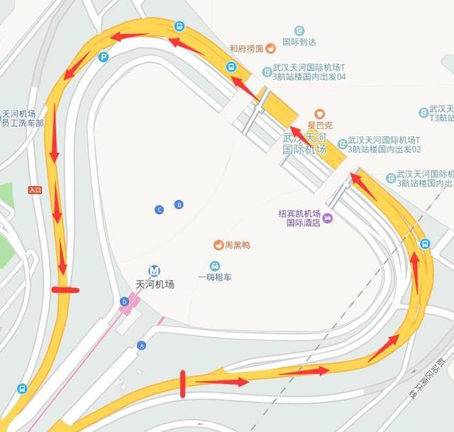 2019年武汉天河机场限行规定 T3航站楼出发层车辆超过7分钟扣3分罚100元