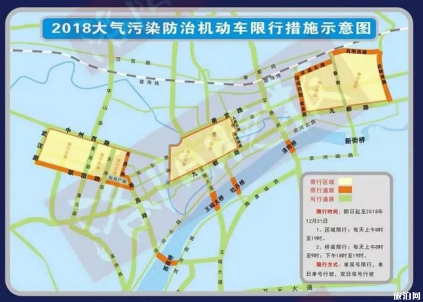 2018河南省最全限行时间表+区域+尾号+外地车限行政策