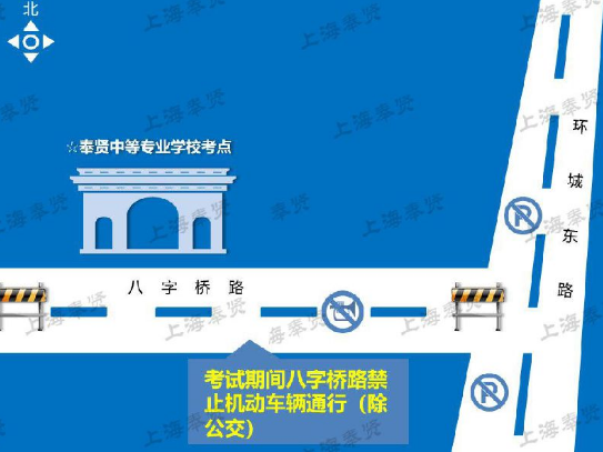 2018上海高考奉贤区交通管制限行道路有哪些