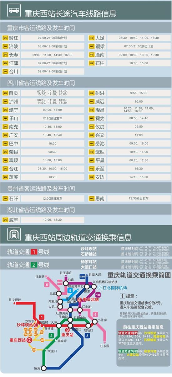 重庆西站怎么去+交通攻略2018