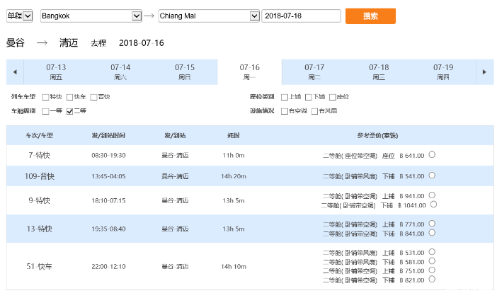 曼谷到清迈怎么坐火车 曼谷到清迈坐火车怎么买票