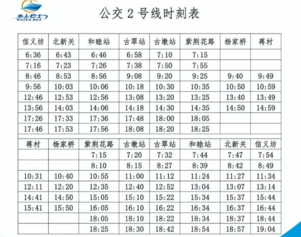 2022杭州水上巴士时刻表 怎么买票