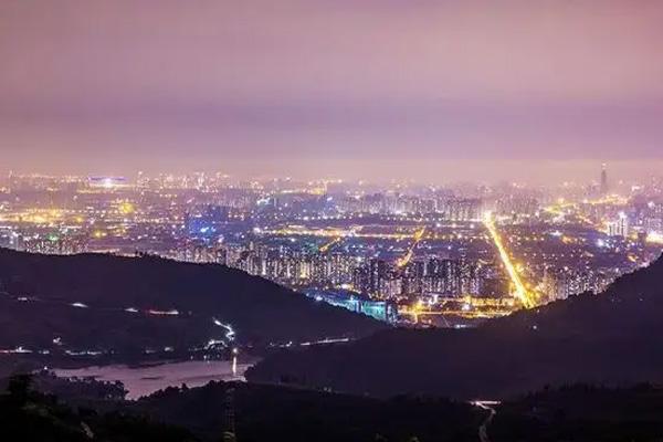 龙泉山夜景最佳地点