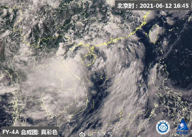 2021年4号台风小熊最新消息