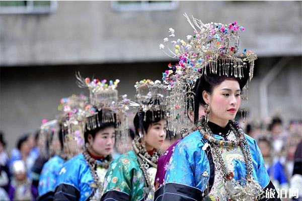 贵州黔东南苗族姑娘图片 地方习俗