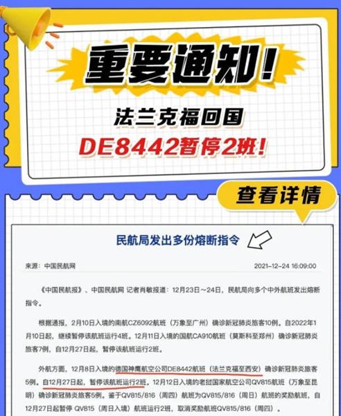 德国回国航班最新消息2022(神鹰航空暂停2周)