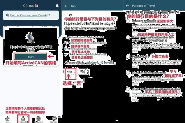 加拿大入境ArriveCAN填写教程详细攻略