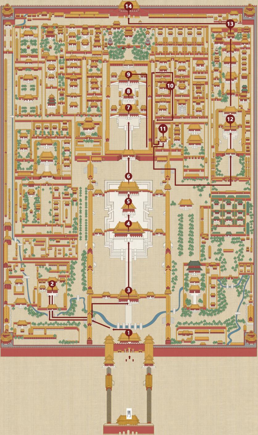 故宫路线怎么走最合适 附路线图