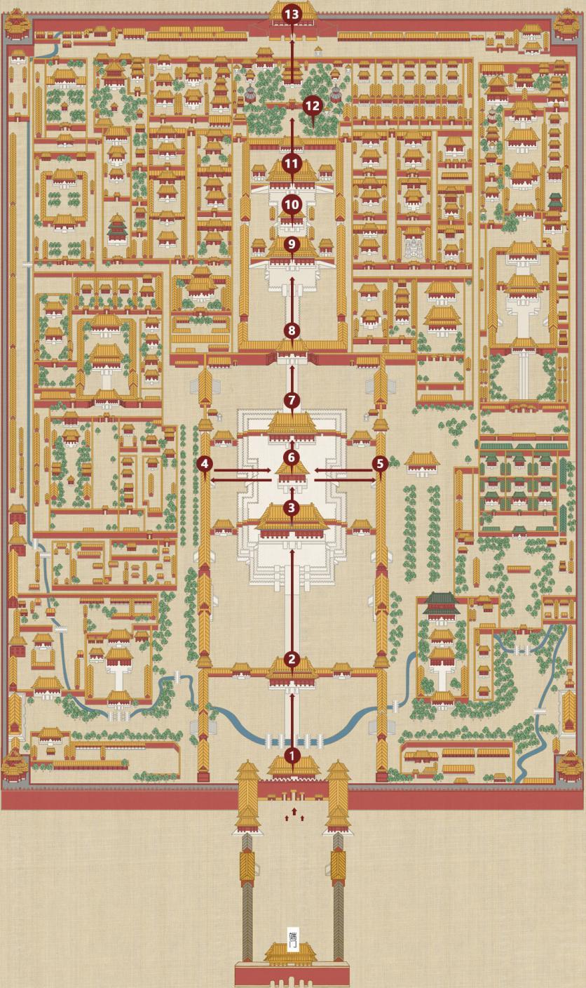 故宫路线怎么走最合适 附路线图