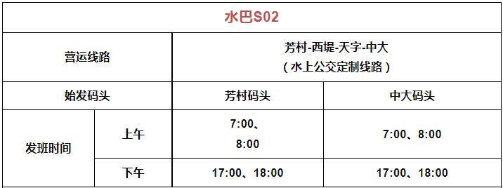 2023广州水上巴士最新时刻表 附水巴运行线路图