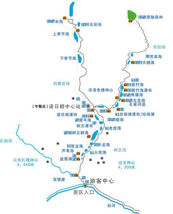 2023九寨沟景区游览时间和游玩线路推荐