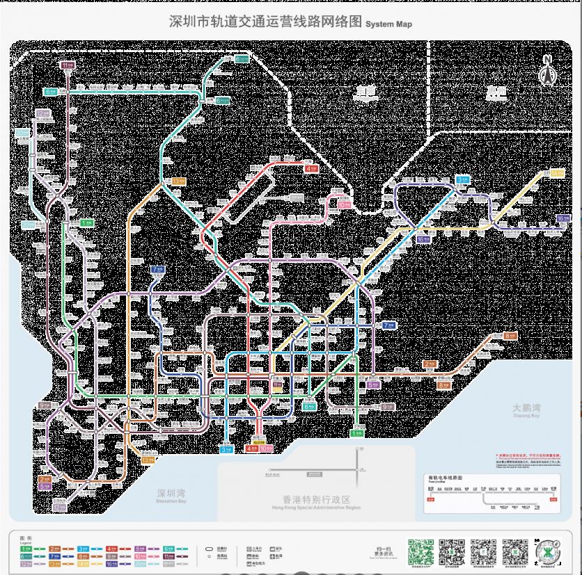 深圳地铁线路图2023年