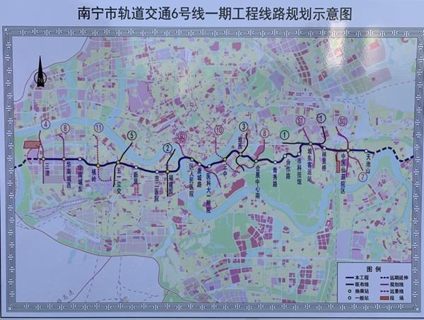 南宁地铁6号线经过哪些地方