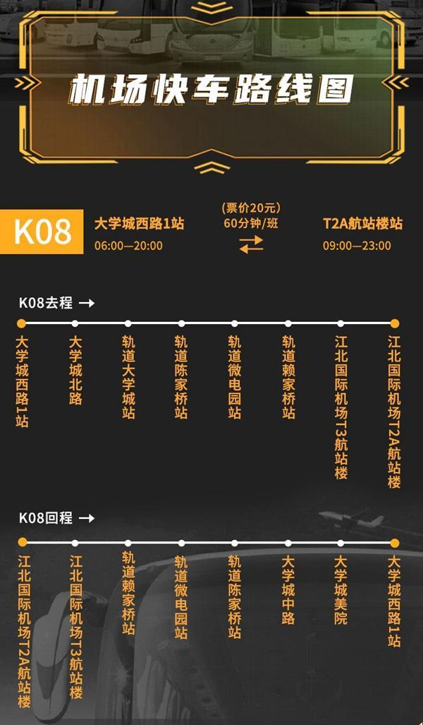 2024重庆机场大巴时刻表+票价