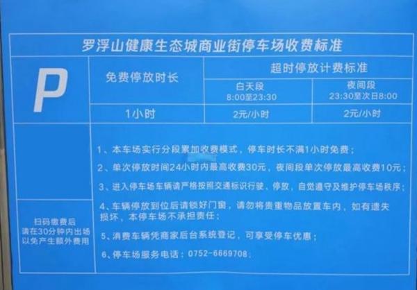 2024惠州罗浮山停车场收费标准+位置