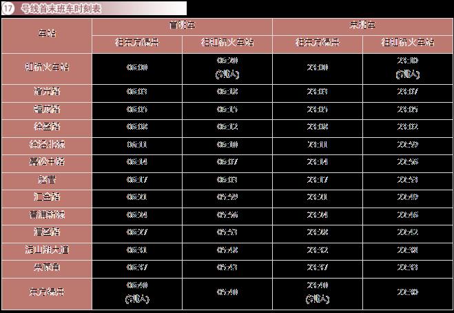 上海地铁运营时间表2024年