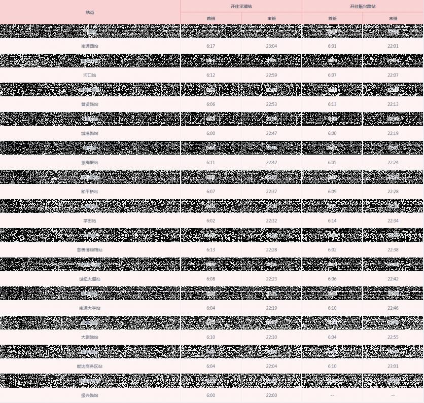 2024南通地铁运营首末班车几点